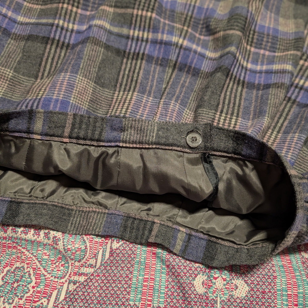 Pendleton A-Line Skirt in Black and Blue Plaid - Picture 5 of 5